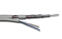 Купить 3C-2V + 2х0.5мм² Кабель для видеонаблюдения внутренний плоский (бухта 200м, цена за1м) в Великом Новгороде