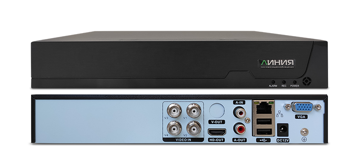 Купить Линия XVR 4N H.265  Видеорегистратор AHD, TVI, CVI, CVBS, IP, 4-канальный в Великом Новгороде